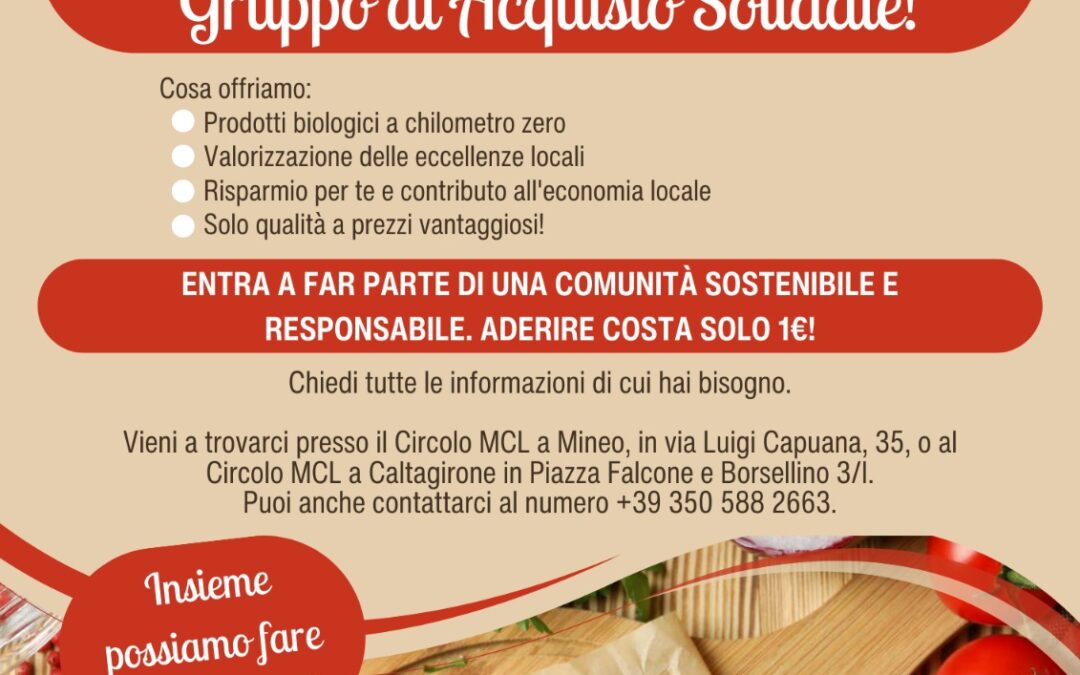 Creiamo un “Gruppo di acquisto solidale” (GAS)!